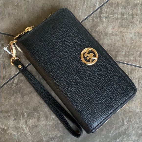 Michael Kors Fulton Lg Flat Phone Case Wristlet - Picture 8 of 16